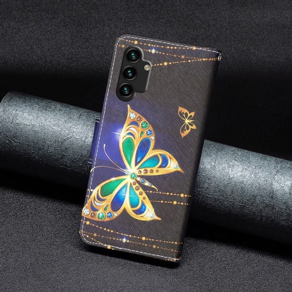 Wonderland Samsung Galaxy A13 4G Flippetui - Jewelry Sommerfugl