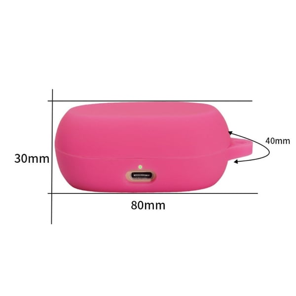 Jabra Elite 7/7 Pro ladeveske i silikon - Mørkerosa