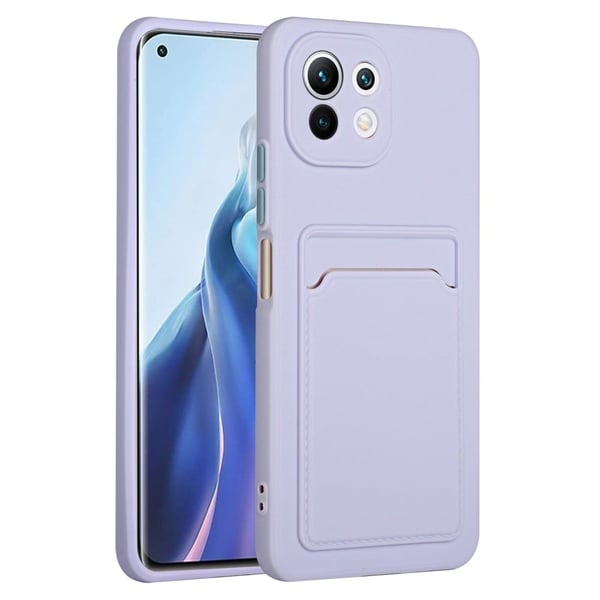 Deksel med Kortholder til Xiaomi 11 Lite 5g Ne / Mi 11 Lite 5g / 11 Lite - Lilla