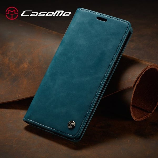 CaseMe Samsung Galaxy S21 Vintage Etui - Blå