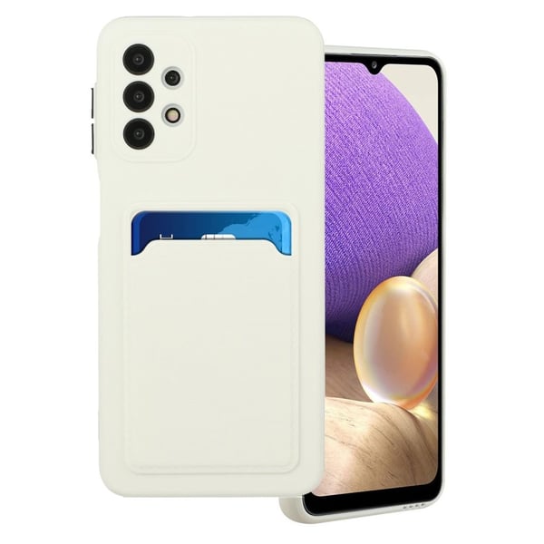 Card Holder Deksel til Samsung Galaxy A52 5G - Hvit
