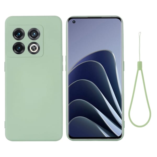 Matt flytende silikondeksel for OnePlus 10 Pro - Grønn Matt flytende silikondeksel for OnePlus 10 Pro - Grønn