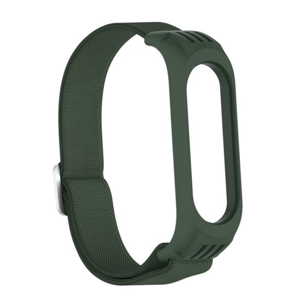 Xiaomi Mi Smart Band 6 / 5 nylonklokkebånd - Militærgrønn