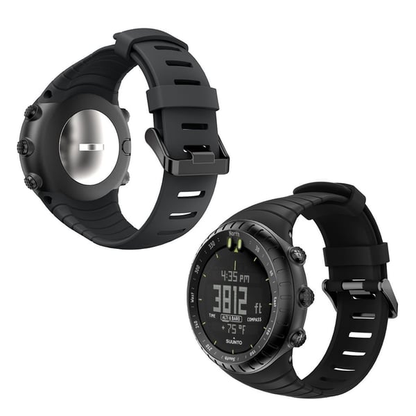 Suunto Core kestävä silikoninen ranneke - Musta