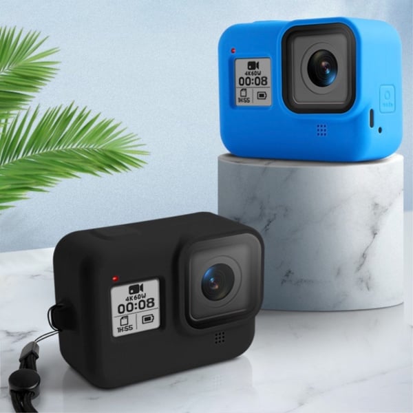 Gopro Hero 8 Svart Silikon Etui - Marineblå