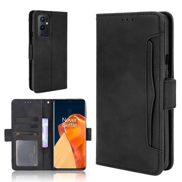 Moderni Nahkalaukku For OnePlus 9 Pro - Musta