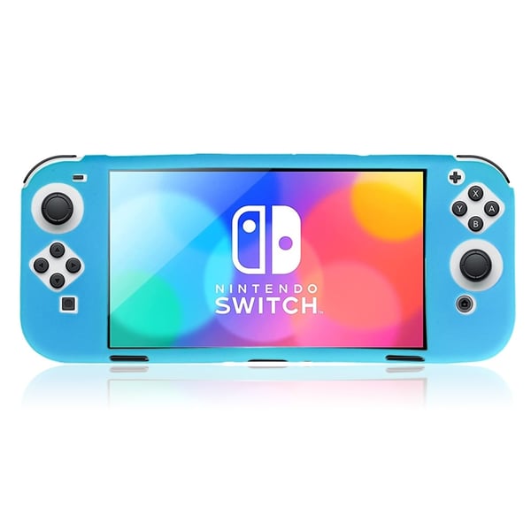 KJH Nintendo Switch OLED-silikondeksel - Blå KJH Nintendo Switch OLED-silikondeksel - Blå