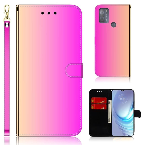 Mirror Motorola Moto G50 flip-etui - Rose