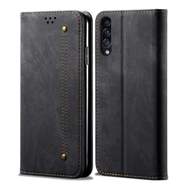 Jeans Samsung Galaxy A50 Flip Veske - Svart