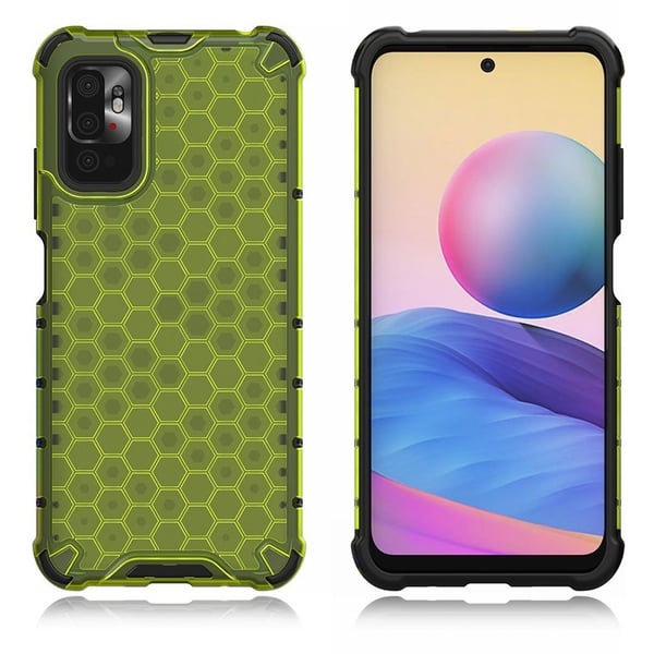 Bofink Honeycomb Xiaomi Redmi Note 10 5G Etui - Grønn