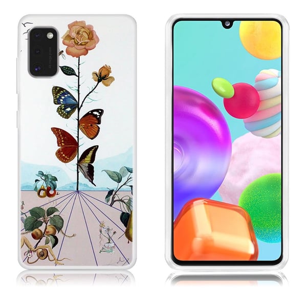 Deco Samsung Galaxy A41 skal - Blomma Och Fjärilar Deco Samsung Galaxy A41 skal - Blomma Och Fjärilar