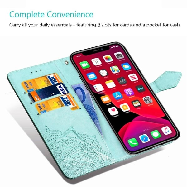 Mandala iPhone 11 Flip kotelot - Syaani