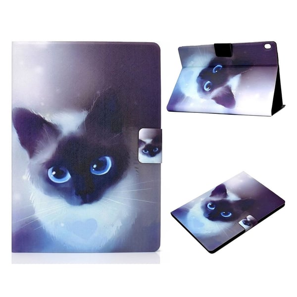 Lenovo Tab M10 Mønster Printing Lær Etui - Katt Lenovo Tab M10 Mønster Printing Lær Etui - Katt