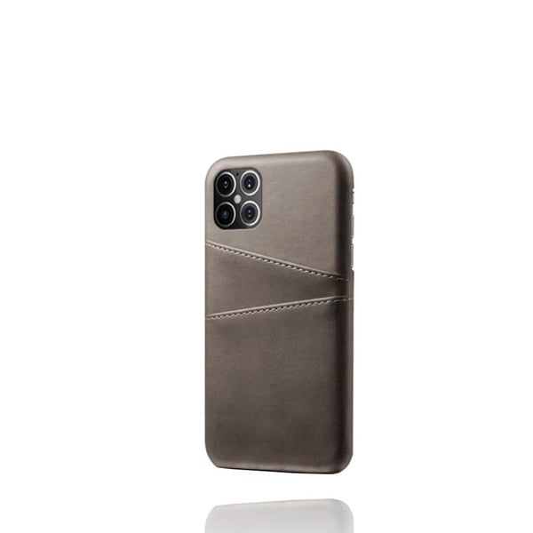 iPhone 12 Pro Max skal med korthållare - Silver/Grå