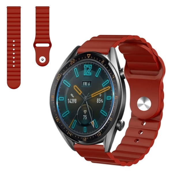 Huawei Watch GT 2 46mm kult silikonarmbånd - Vinrød
