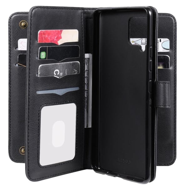 10-slot Pung Etui til Samsung Galaxy A42 5g - Sort
