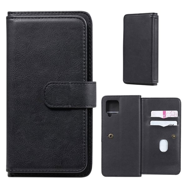 10-slot Lommebok Etui til Samsung Galaxy A42 5G - Svart 10-slot Lommebok Etui til Samsung Galaxy A42 5G - Svart