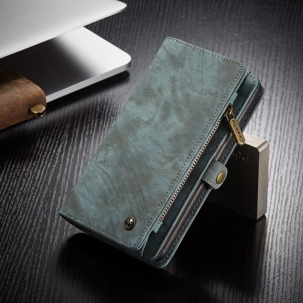CaseMe Samsung Galaxy S20 Zipper Wallet Etui - Blå