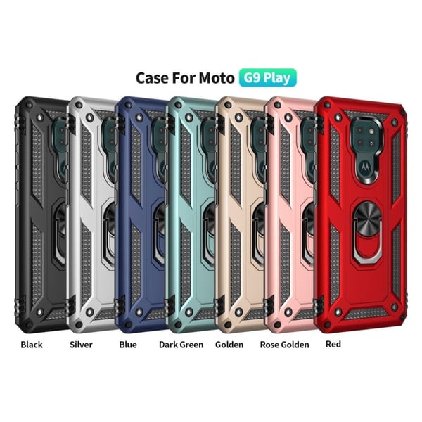 Bofink Combat Motorola Moto G9 Play Etui - Rød