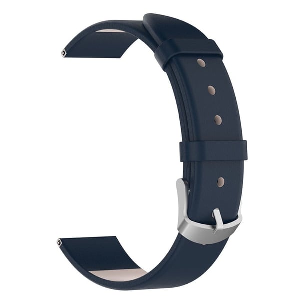 20 mm Huawei Watch GT 3 (42 mm) / GT2 42 mm klokkerem i skinn - Mørkeblå