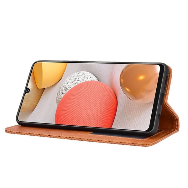 Bofink Vintage Samsung Galaxy A42 5G Lær Etui - Brun