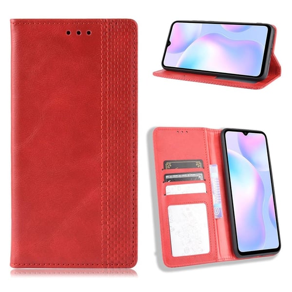 Bofink Vintage Xiaomi Redmi 9A veske - Rød