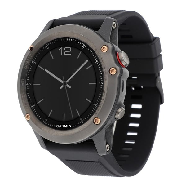 Garmin Fenix 3 / 3 HR / 5X silikone urrem - Sort
