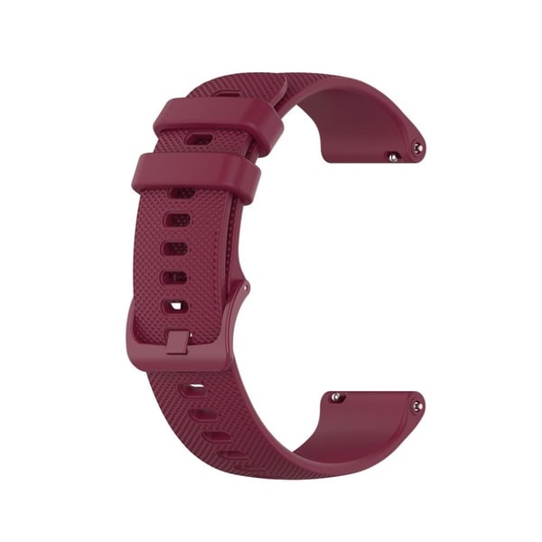 Garmin Vivomove 3S / Vivoactive 4S grid tekstur silikon klokkereim - Wine Red