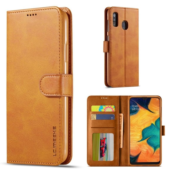 LC.IMEEKE Samsung Galaxy A20e flip etui - Brun