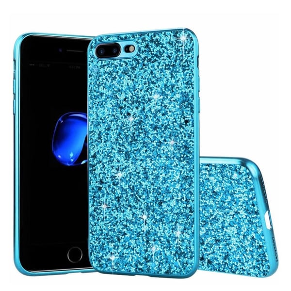 Glitter iPhone SE 2020 deksel - Blå Glitter iPhone SE 2020 deksel - Blå