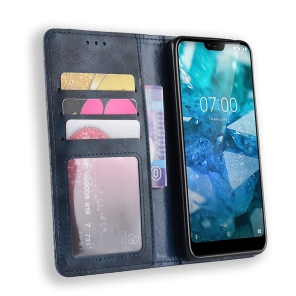 Bofink Vintage Nokia 7.1 etui - Blå
