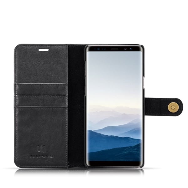 DG MING Samsung Galaxy Note9 beskyttelses deksel av behandlet kuskinn - svart