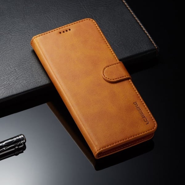 LC IMEEKE Huawei Mate 20 Pro beskyttelses deksel av syntetisk skinn - brun