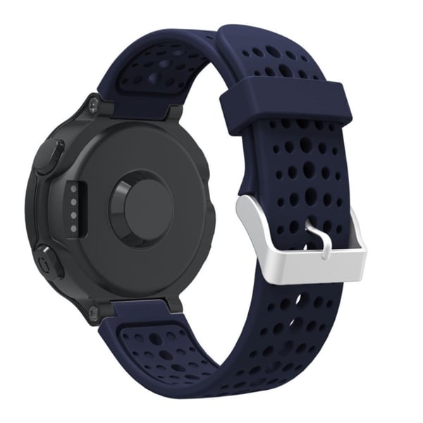 Garmin Forerunner 220/230/235/620/630 Runde Hull Silikon smartklokke Bandet - Mørkeblå