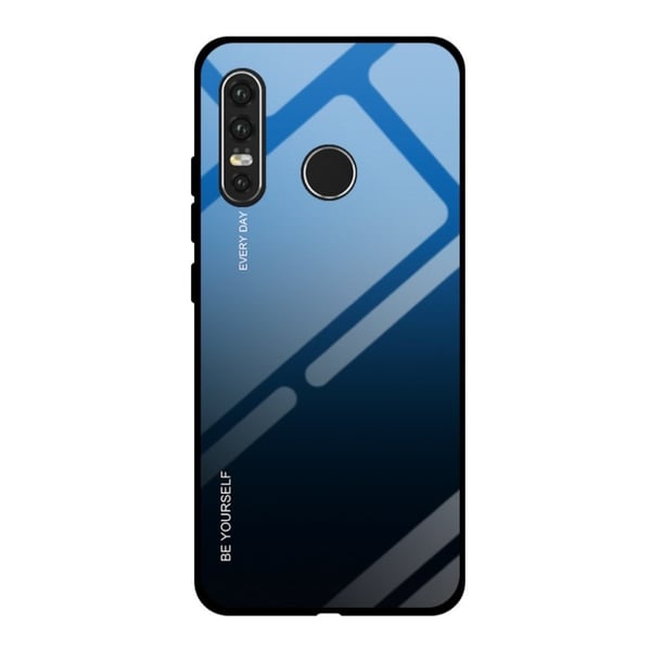 Huawei P30 Lite gradueret etui - Blå/Sort