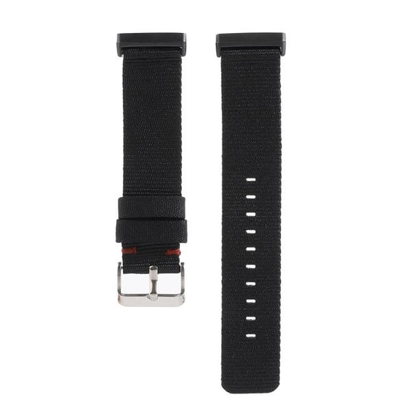 Fitbit Versa 3 kangaskellon ranneke - Musta Fitbit Versa 3 kangaskellon ranneke - Musta
