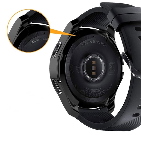 Samsung Gear S3 Frontier / Classic / Galaxy Watch (46mm) Galvanisering Etui - Svart