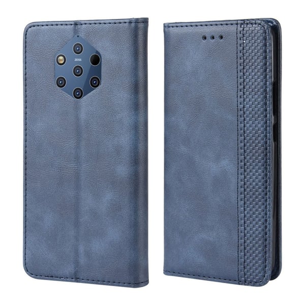 Nokia 9 PureView vintage lædercover - blå