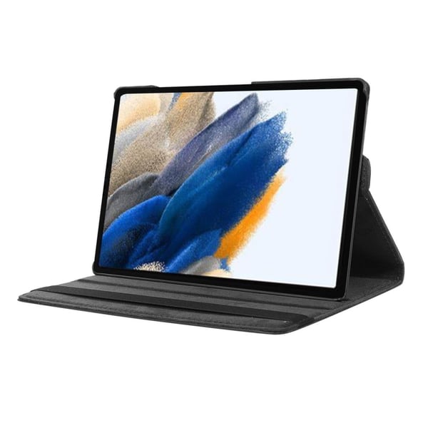 HAT-PRINCE Samsung Galaxy Tab A8 10.5 (2021) litchi skinnveske med tekstur - Mørkeblå