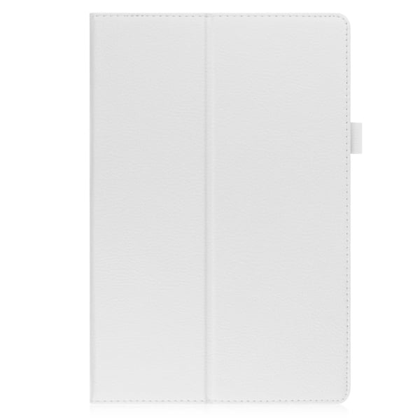 Sammenleggbart etui med Lichi-tekstur for Samsung Galaxy Tab A8 10.5 (2021) - Hvit