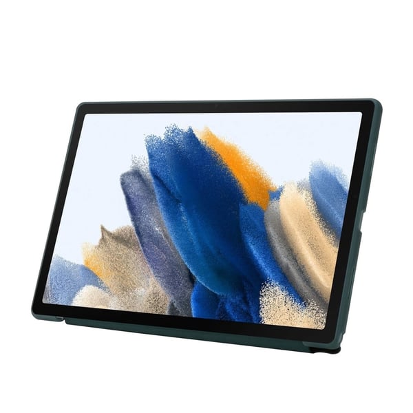 Samsung Galaxy Tab A8 10.5 (2021) V-foldet silikonveske - Mørkeblå