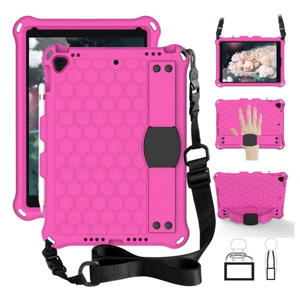 iPad 10.2 (2019) honeycomb EVA hybrid etui - Rose