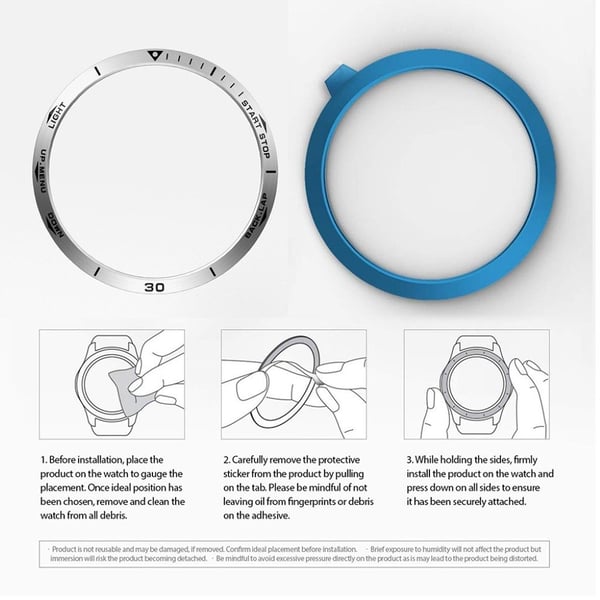Garmin Fenix 5 ruostumattomasta teräksestä valmistettu kehys - Hopea / Musta