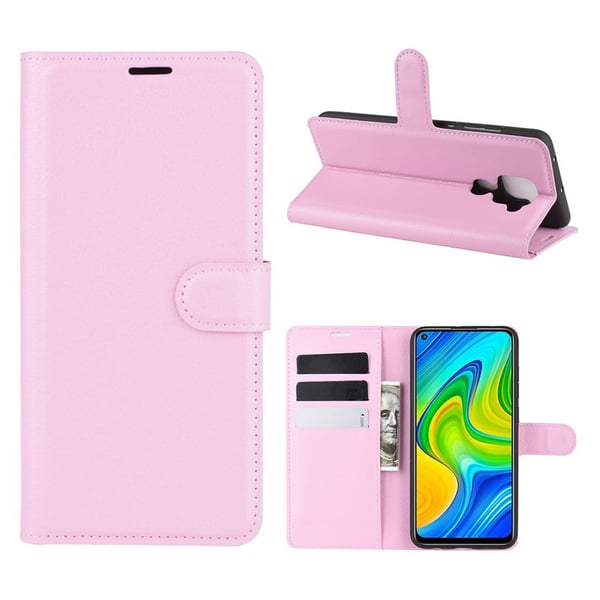 Classic Xiaomi Redmi Note 9 flip etui - Rosa