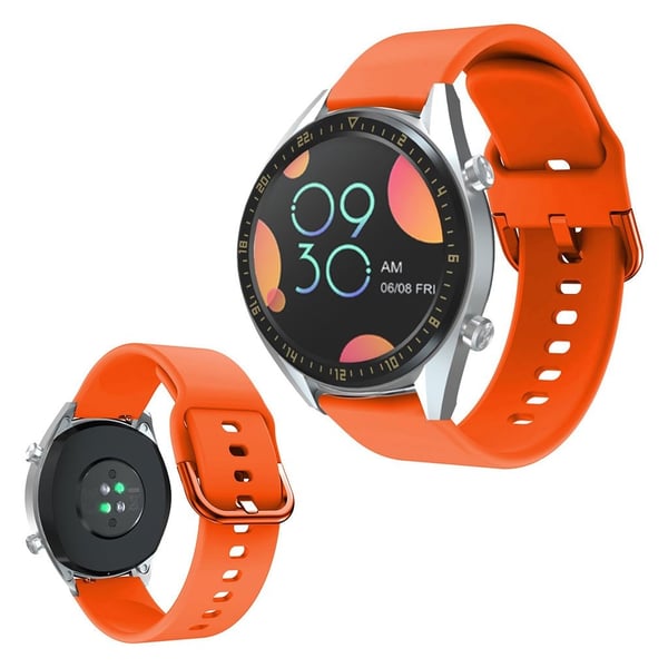 Huawei Watch GT hållbar silikon klockarmband - orange Huawei Watch GT hållbar silikon klockarmband - orange