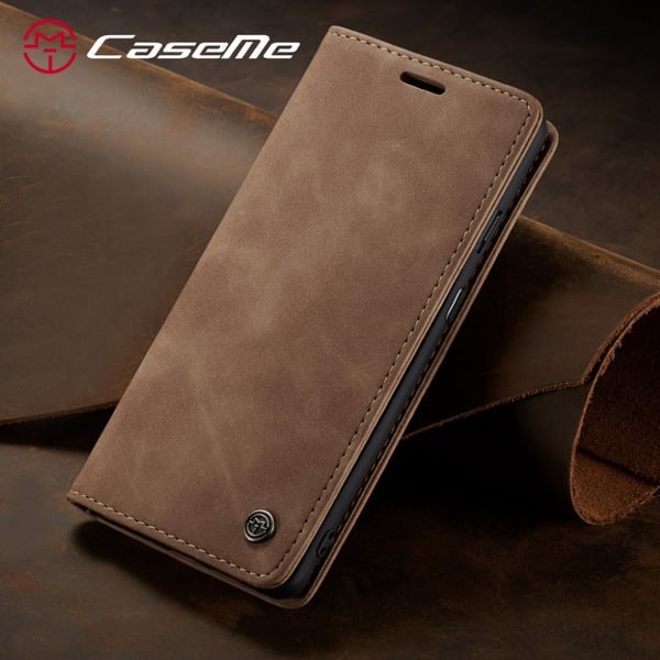 CaseMe OnePlus 7 Vintage Etui - Brun