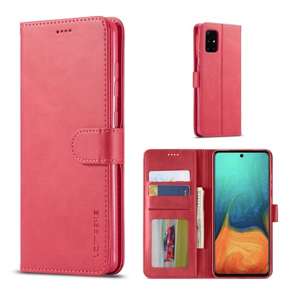 LC.IMEEKE Samsung Galaxy A71 5G flip etui - Rød LC.IMEEKE Samsung Galaxy A71 5G flip etui - Rød