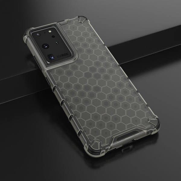 Bofink Honeycomb Samsung Galaxy S21 Ultra Etui - Svart