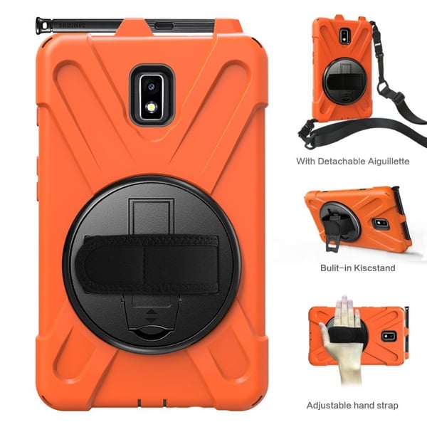 Samsung Galaxy Tab Active 2 X-Shape kombinationsfodral - Orange
