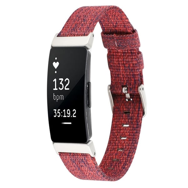 Fitbit Inspire / Inspire Hr Nylon Klokkereim - Rød